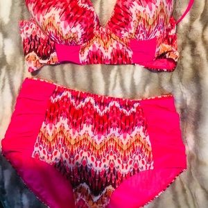 Hot Pink High Rise Bikini